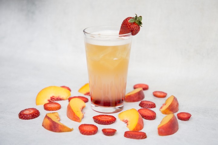 Peach Strawberry Tea Lemonade