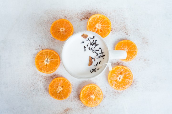 Cinnamon Orange Spice Tea Latte