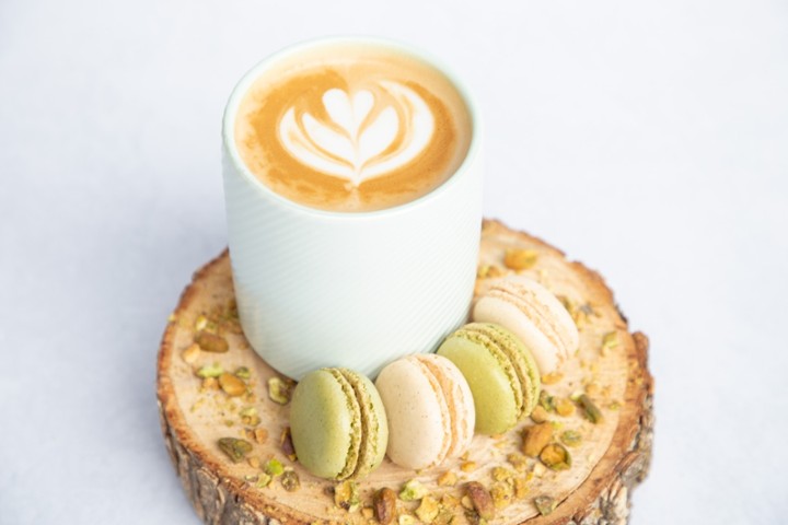 Pistachio Macaron Latte