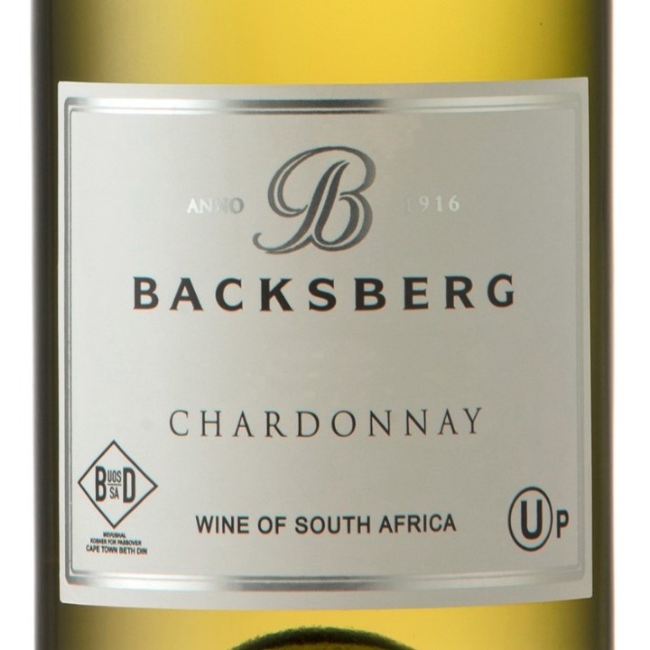 Backsberg Kosher Chardonnay - Bottle