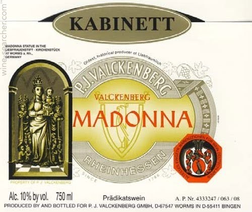 PJ Valckenberg - Madonna Riesling Kabinett - Bottle