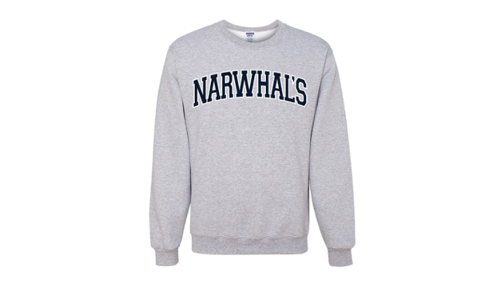 Narwhals Embroidered Crewneck