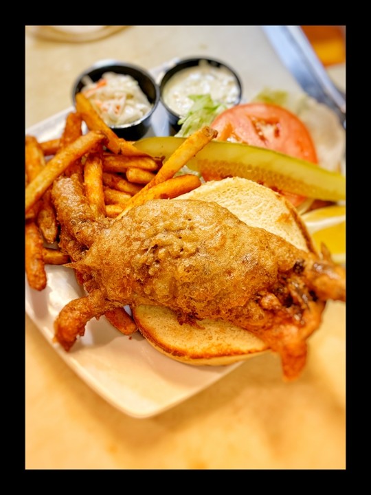 Beer Battered Soft Shell CraB Sandwich (Copy)