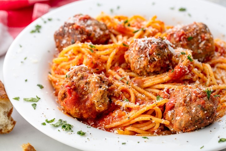 Spaghetti Meatballs Lunch