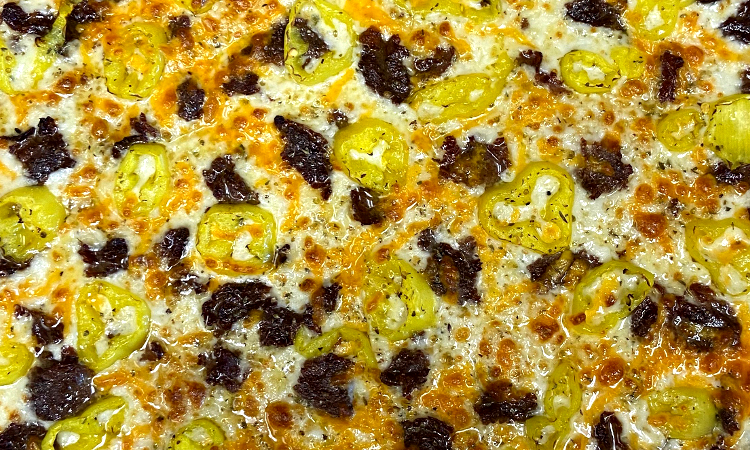 White Cheesesteak Pizza - Half