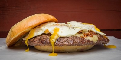 Elk Steak & Egg Big Ugly Burger