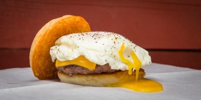 Elk Steak & Egg Mini Bub Burger