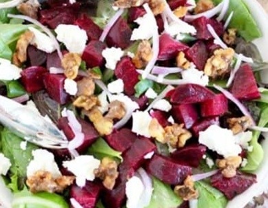 Beets with Feta Cheese Salad