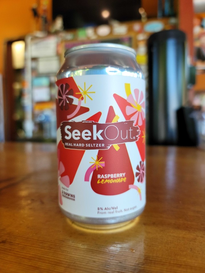SeekOut Hard Seltzer -- Raspberry Lemonade
