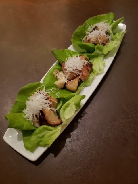 Black Cod Lettuce Cups