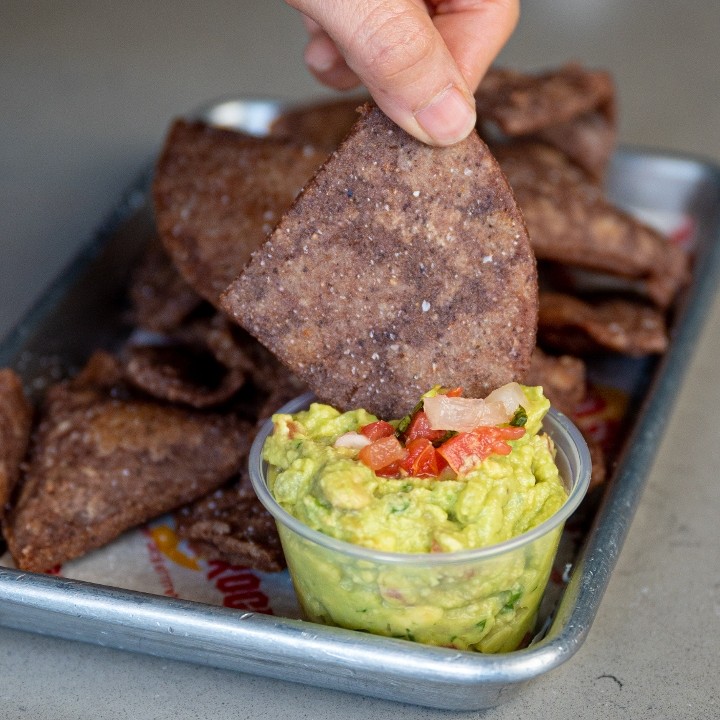 Puff Chips w/ Guacamole.