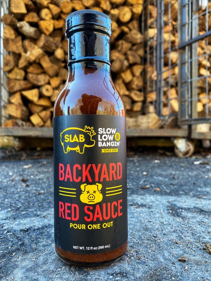 Glass Bottle Backyard Red