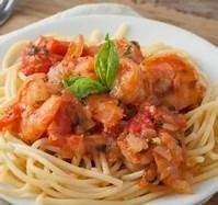 Capellini Pomodoro Shrimp