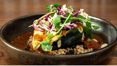 CHILE RELLENO DE CALABACITAS