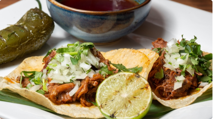 LAMB BARBACOA TACOS