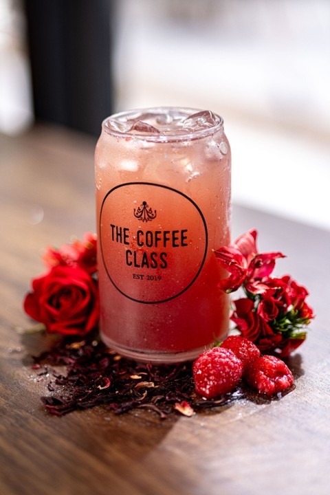 Raspberry Hibiscus Sparkler (Iced)