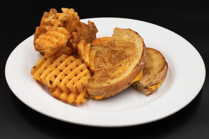 KIDS GRILLED CHEESE SANDWICH AND FRIES