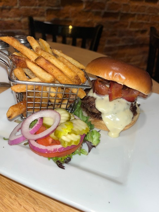 Bacon Beer Cheese Burger