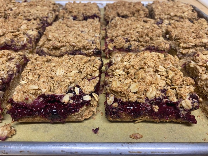 Oatmeal Jam Bars ( Raspberry Lime)