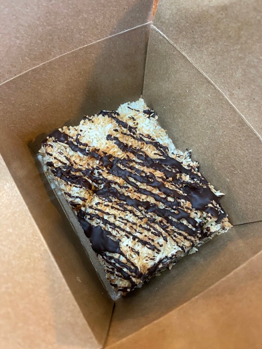 NEW! Chewy Coconut Bar w/ Chocolate Drizzle