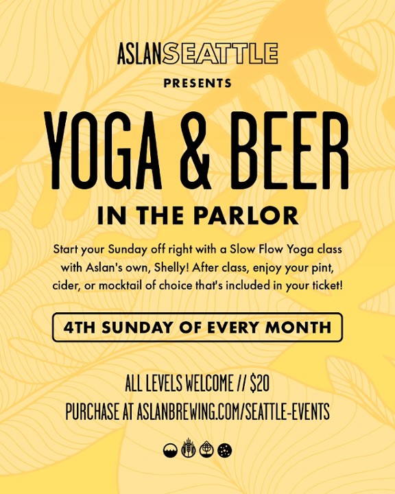 April 28th Beer + Yoga: Slow Flow Class