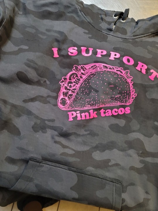 Pink taco hoodie black camo xxl xxxl