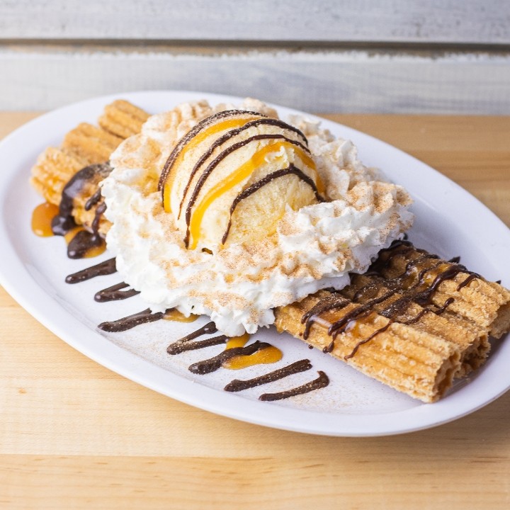 Churro Ice Cream Sundae
