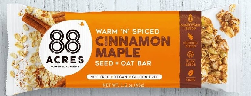 88 Acre Bar - Cinnamon Maple Seed & Oat Bar