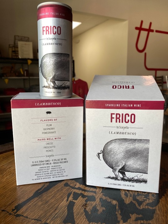Frico Lambrusco 4 Pack Cans, Italy