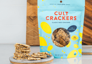 Cult Crackers Classic Seed Crackers - Gluten Free
