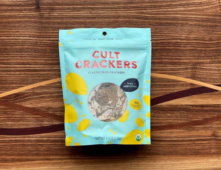 Cult Crackers Classic Seed Crackers - Gluten Free