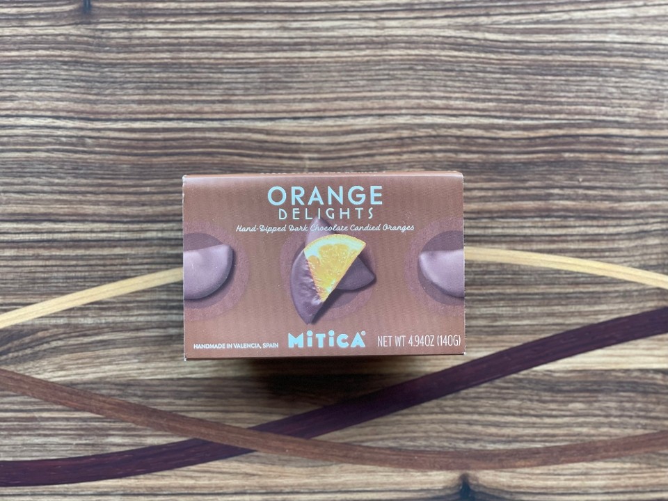 Mitica Orange Delights Hand Dipped Dark Chocolate Candied Oranges