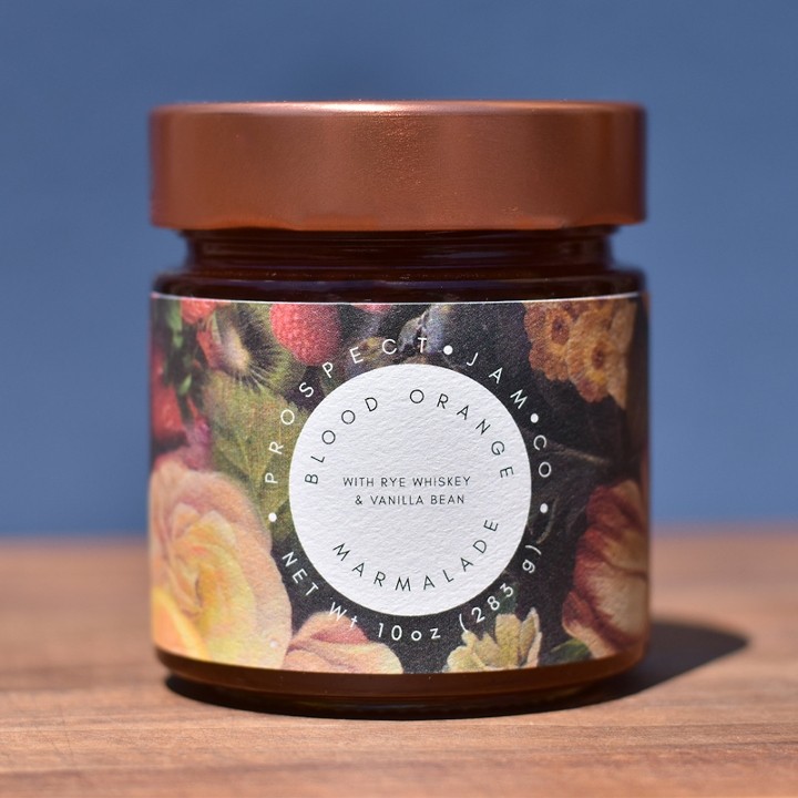 Prospect Jam Co. Blood Orange Marmalade with Rye Whiskey & Vanilla Bean 10 oz