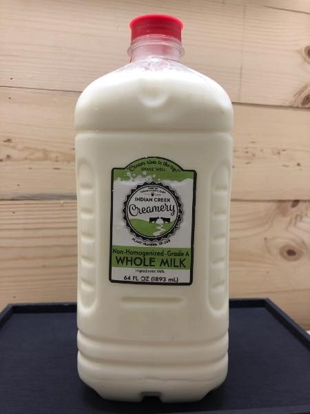 Indian Creek Creamery A2 Whole Milk 1/2 Gallon