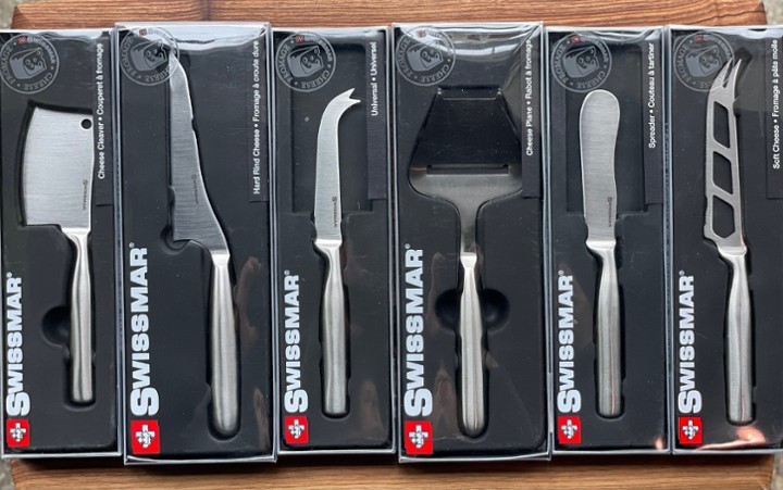 Swissmar Cheese Knife Set (6 Assorted Cheese Knives)