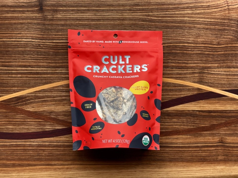 Cult Crackers Crunch Cassava Crackers-Grain Free & Gluten Free