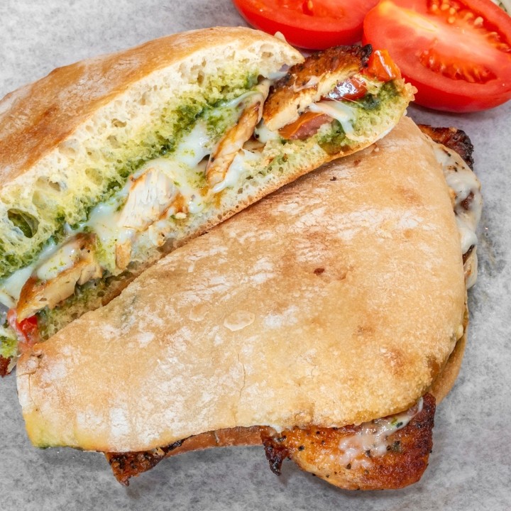 ORGANIC CHICKEN PESTO PANINI