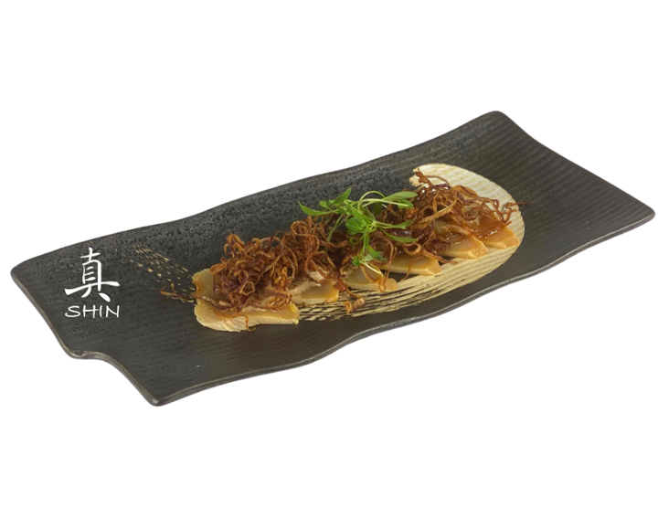Albacore Sashimi w/ Fried Onion