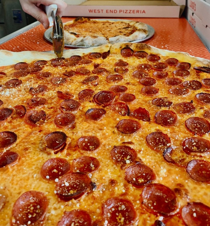 Large Cup & Char Pepperoni Pizza