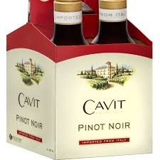 Cavit Pinot Noir  (4 - 187ml bottles)