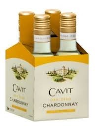 Cavit Chardonnay   (4 - 187ml bottles)