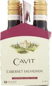 Cavit Cabernet Sauvignon  (4 - 187ml bottles)