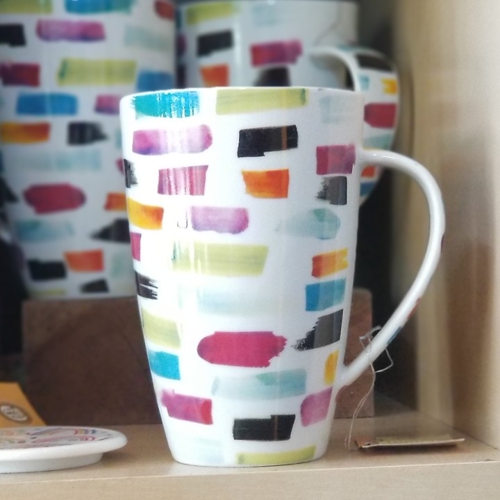 Philomena Multicolor Brushstrokes Mug