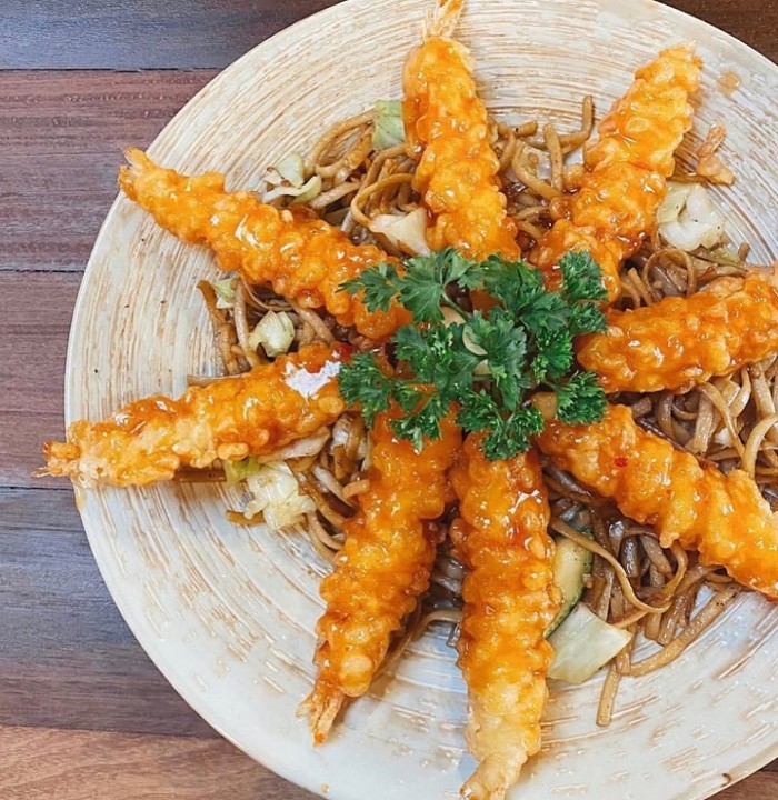 Sweet & Sour Shrimp Tempura