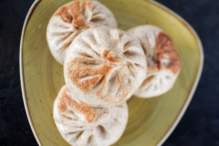 Pan-Seared Wheat Bao (4) 荞麦生煎包*