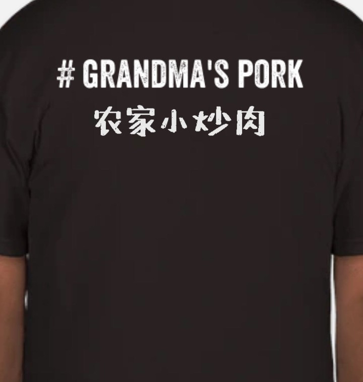 T-shirt - Black / Grandma's Pork*