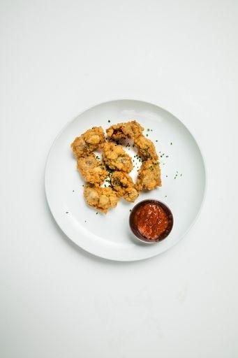 Fried Oysters, Cocktail Sauce