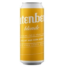 Glutenberg Blonde GF beer 16oz can