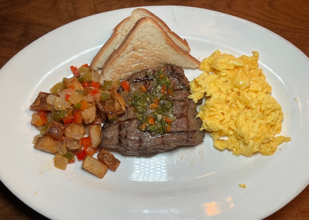 STEAK AND EGGS