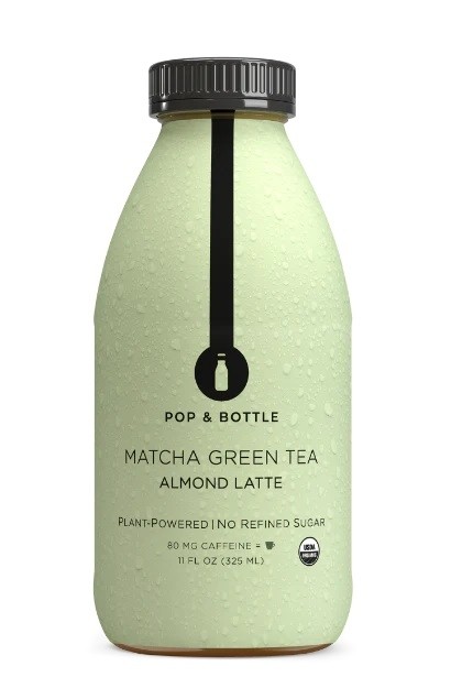 Pop & Bottle Matcha Green Tea Almond Milk Cold Brew